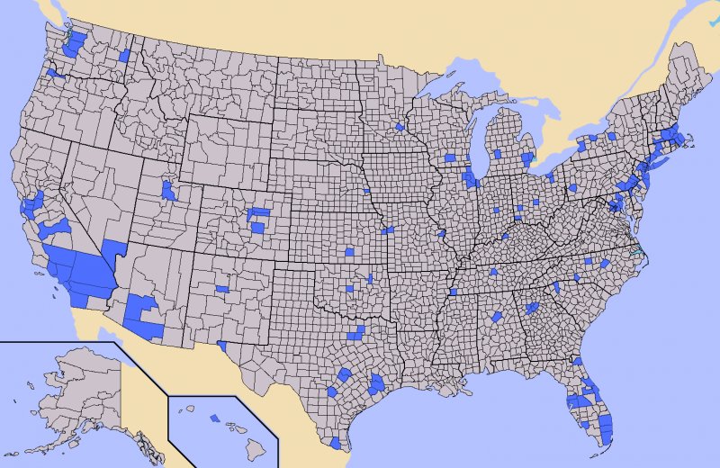 [map of USA 50 percent]